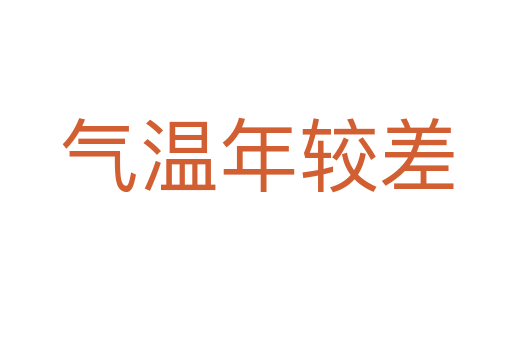 气温年较差