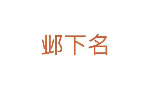 邺下名
