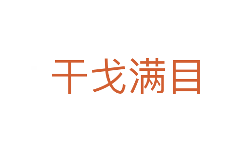 干戈满目