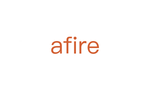 afire
