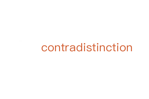 contradistinction